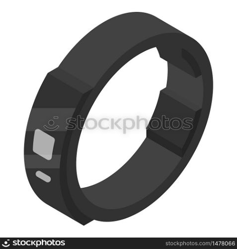 Wrist smart bracelet icon. Isometric of wrist smart bracelet vector icon for web design isolated on white background. Wrist smart bracelet icon, isometric style