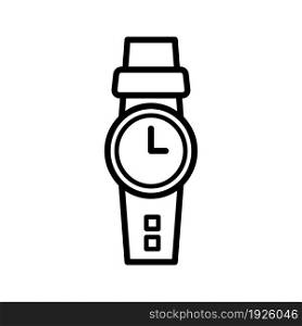 wrist watch icon line style