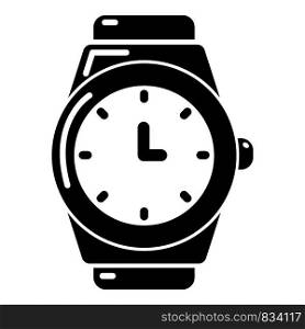 Wristwatch icon . Simple illustration of wristwatch vector icon for web design isolated on white background. Wristwatch icon , simple style