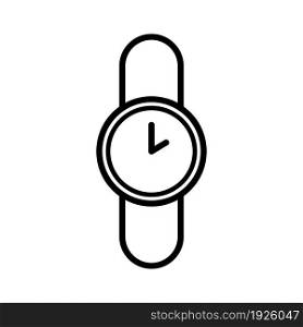 wristwatch line icon