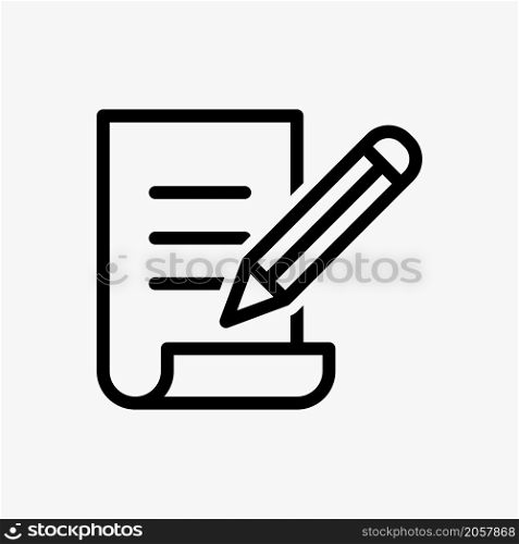write signature icon vector illustration