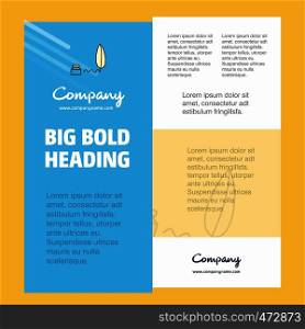 Writing Business Company Poster Template. with place for text and images. vector background