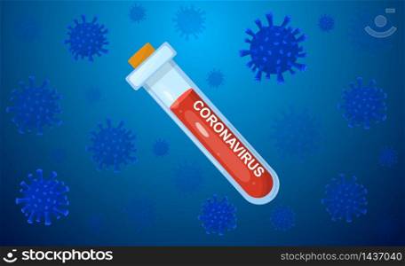 Wuhan coronavirus 2019-nCoV concept. Dangerous chinese nCoV coronavirus. Vector illustration for blog posts, news, articles about 2019-nCoV virus spreading worldwide from Chinese city Wuhan.