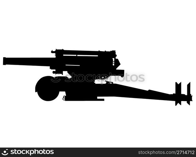 WW2 Series - Italian 210mm howitzer heavy artillery — Stockphotos.com