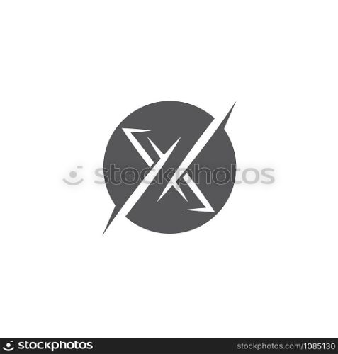 X icon Vector Illustration design Logo template