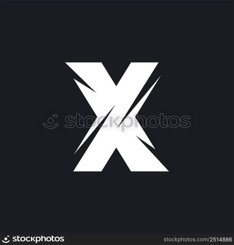 x letter icon vector concept design template web