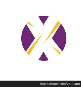 x letter icon vector concept design template web