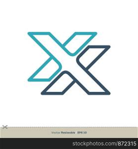 X Letter Logo Template Illustration Design. Vector EPS 10.