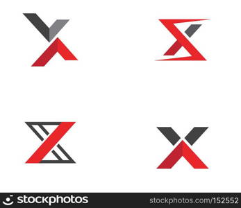 X Letter Logo Template vector icon design