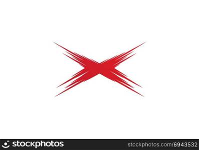 X Letter Logo Template vector icon design