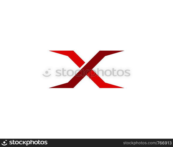 X Letter Logo Template vector icon design