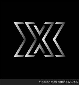 X Letter Logo Template vector icon design illustration