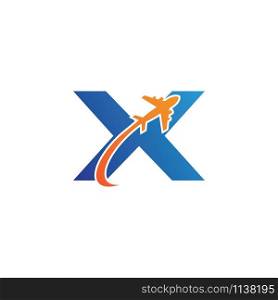 X Letter logo TRAVEL creative concept template design