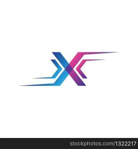 X letter logo vector icon illustration design