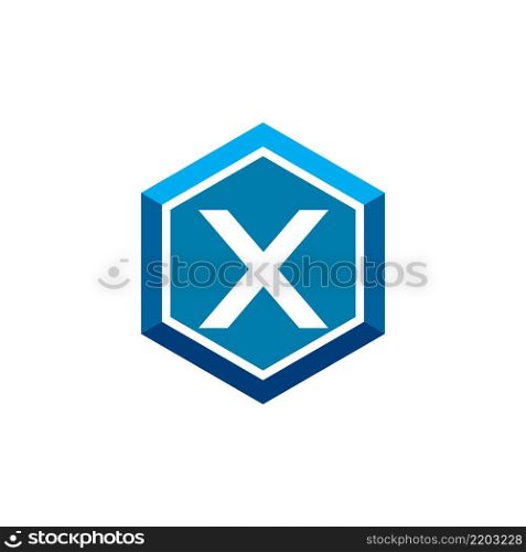 X letter logo vector template