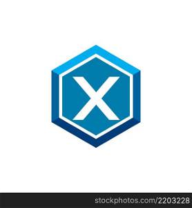 X letter logo vector template