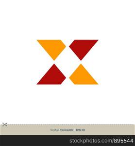 X Letter Vector Logo Template Illustration Design. Vector EPS 10.
