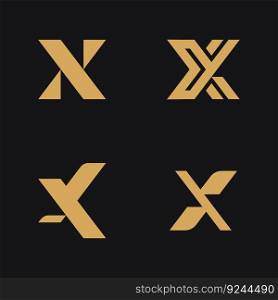 X Logo Design and template. 