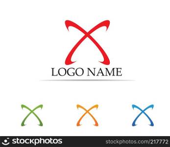 X logo vector template
