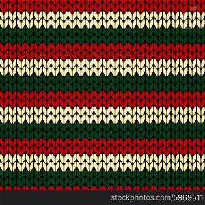 X-mas seamless knitted pattern