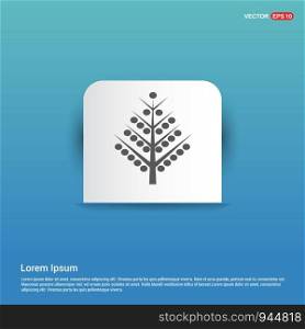 X-Mas Tree Icon - Blue Sticker button