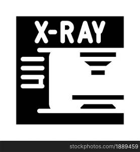 x-ray electronic equipment glyph icon vector. x-ray electronic equipment sign. isolated contour symbol black illustration. x-ray electronic equipment glyph icon vector illustration