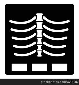 X ray photo icon. Simple illustration of x ray photo vector icon for web. X ray photo icon, simple style