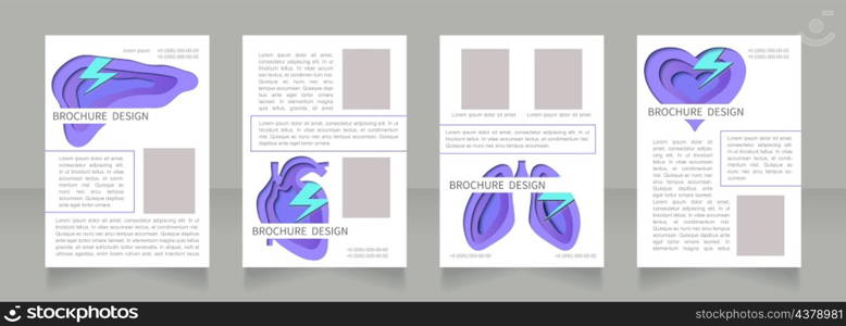 X ray research advantages blank brochure layout design. Vertical poster template set with empty copy space for text. Premade corporate reports collection. Editable flyer paper pages. X ray research advantages blank brochure layout design