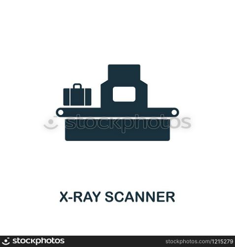 X-Ray Scanner icon. Premium style design from security collection. UX and UI. Pixel perfect x-ray scanner icon for web design, apps, software, printing usage.. X-Ray Scanner icon. Premium style design from security icon collection. UI and UX. Pixel perfect X-Ray Scanner icon for web design, apps, software, print usage.
