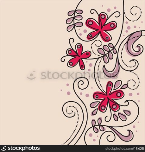 &#x9;Floral background