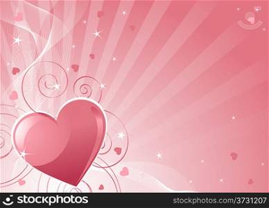 &#xA;Abstract Valentine Day background with hearts. Place for copy ext