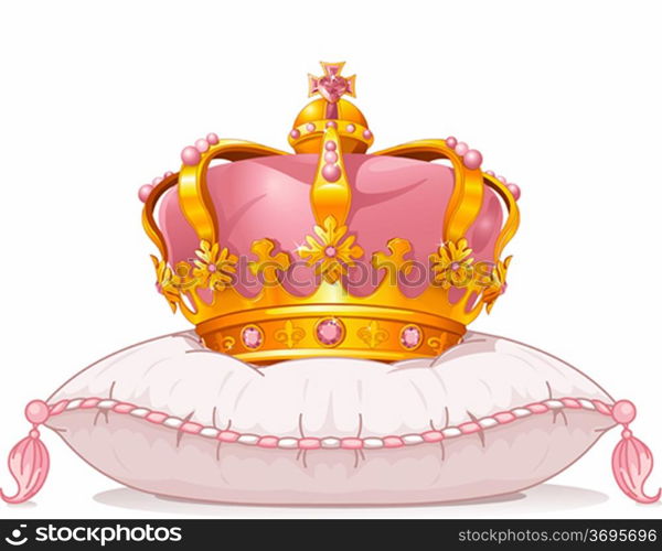 &#xA;Adorable crown on the pillow