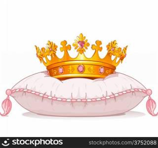 &#xA;Adorable crown on the pillow