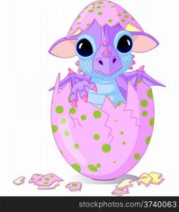 &#xA;Cute baby dragon hatched from the egg