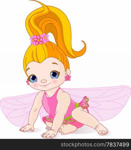 &#xA;Cute Baby fairy with Flowers