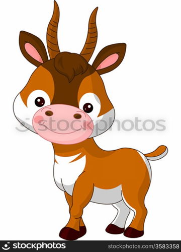 &#xA;Fun zoo. Illustration of cute Antelope