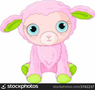 &#xA;Illustration of cute lamb character