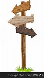 &#xA;Illustration of wooden signpost