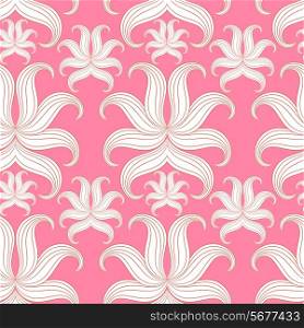 &#xA;Seamless abstract floral pattern. Vector illustration. Pink Design pattern for wallpaper, background, textiles and screen saver.