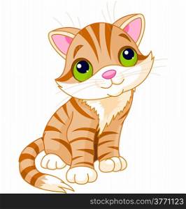 &#xA;Very Cute kitten with green eyes.
