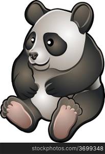&#xA;&#xA;&#xA;A vector illustration of a cute friendly giant panda bear