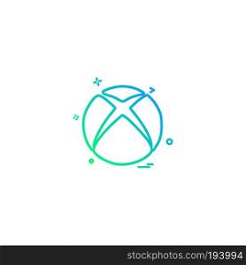 Xbox icon design vector 