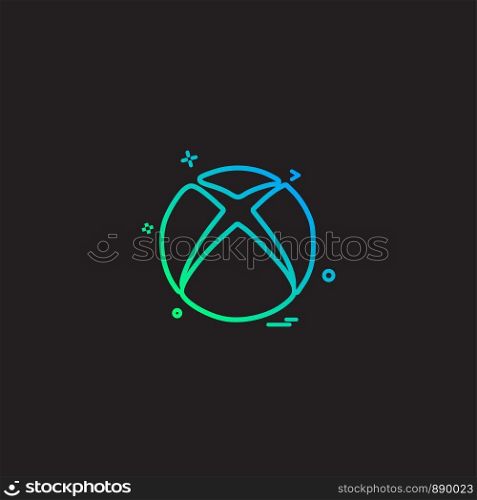 Xbox icon design vector