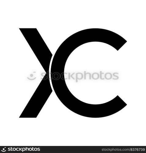 xc letter logo vector illustration design