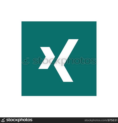 Xing icon design vector