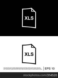 xls file format icon template