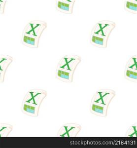 XLS pattern seamless background texture repeat wallpaper geometric vector. XLS pattern seamless vector