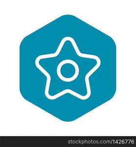 Xmas star icon. Outline xmas star vector icon for web design isolated on black background. Xmas star icon, outline style