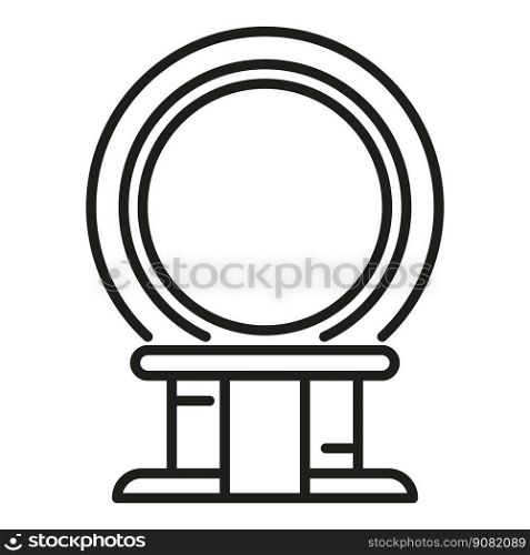 Xray device icon outline vector. Medical disease. Knee bone. Xray device icon outline vector. Medical disease