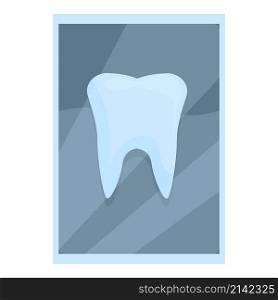Xray tooth scan icon cartoon vector. Dentist scanner. Radiology doctor. Xray tooth scan icon cartoon vector. Dentist scanner